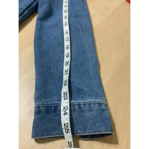 TRIOT Los Angeles Mens Quilted Camo-Lined Denim Jean Trucker Jacket - Picture 5 of 9